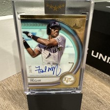 Fred McGriff 2025 Topps Five Star Autographs Aqua #FSA-FM /75 Tampa Bay Rays