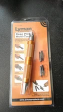 NEW Lyman Case Prep Multi-Tool, .17 to .45 cal. w/ Storage Handle