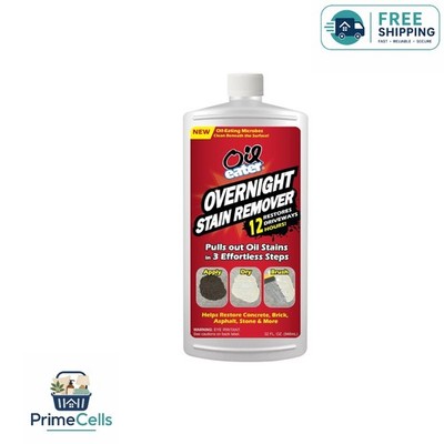 Overnight Oil Stain Remover - Biodegradable Liquid for Driveways & Concrete