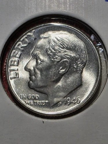 1946-D Roosevelt Dime  Choice to Gem Uncirculated  "FREE SHIPPING"