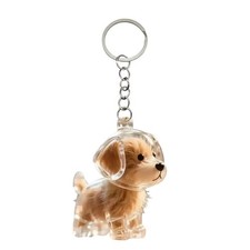 Dog Hair Collector Keychain Cute Pet Fur Keepsake Bag Charms for Handbags Puppy