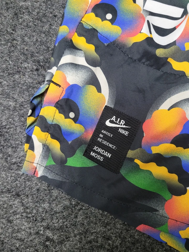 Pantalones Cortos Nike AIR Dri-FIT Medianos Todos los Vías Jordan Musgo Floral Gráfico Correr PARA HOMBRES Foto 3 de 4