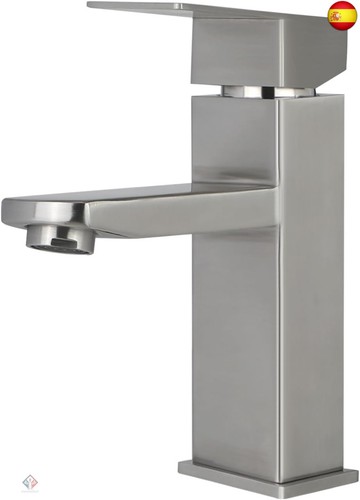 Mursche Grifo de baño de acero inoxidable cepillado, grifo de agua fría y c - Imagen 9 de 9