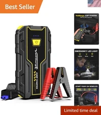 Powerful 4000A Jump Box for Cars and ATVs - Emergency Portable Battery Booster