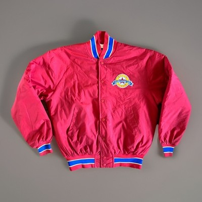 Macy s Thanksgiving Day Parade Bomberjacke Small/Medium rot Varsity USA Vintage