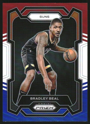 2023-24 Panini Prizm Prizms Red White and Blue #64 Bradley Beal