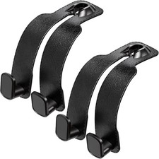 Car Seat Headrest Hooks, Multifunctional Leather Car Seat Back Organizer