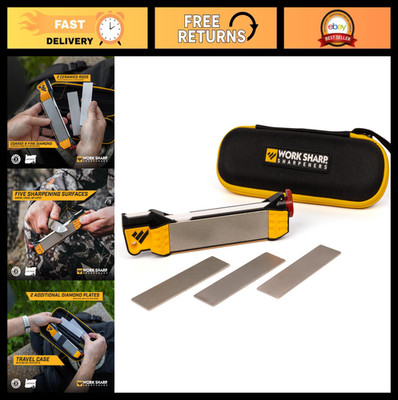 Portable Knife Sharpener Tool - Guided Field Sharpener with Case, Travel Essenti
