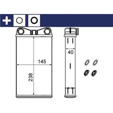 Wärmetauscher Innenraumheizung MAHLE AH 239 000S für Audi Seat A4 B6 Avant