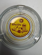 The Sands Las Vegas Nevada Glass Ashtray Vint...