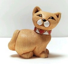 Artesania Rinconada Cat 3 Inches Tall Handmade In Uruguay Signed Enamel Details