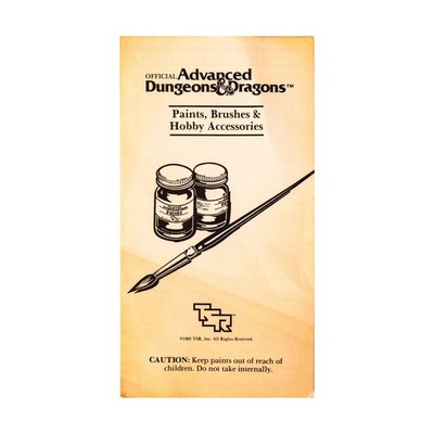 TSR AD&D Mini Basic Paint Set - Booklet Only! VG
