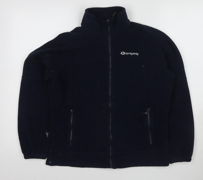 Sprayway Jungen Fleecejacke schwarz Größe 12 durchgehender Reißverschluss
