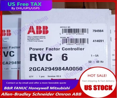 1PCS New ABB RVC-6 RVC6-1/5A Power Factor Controller In Box Brand