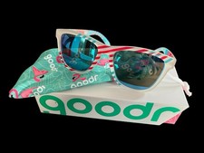 Goodr Chicago Da Red Blue Geometric Polarized Sunglasses Limited Edition New