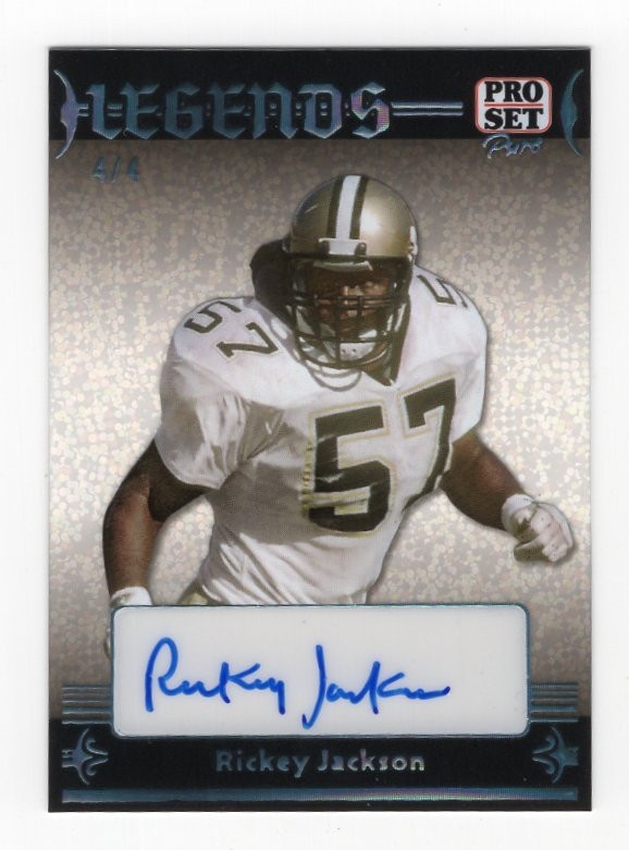 2024 Leaf Pro Set Pure Legends Sparkle Platinum /4 Rickey Jackson Auto