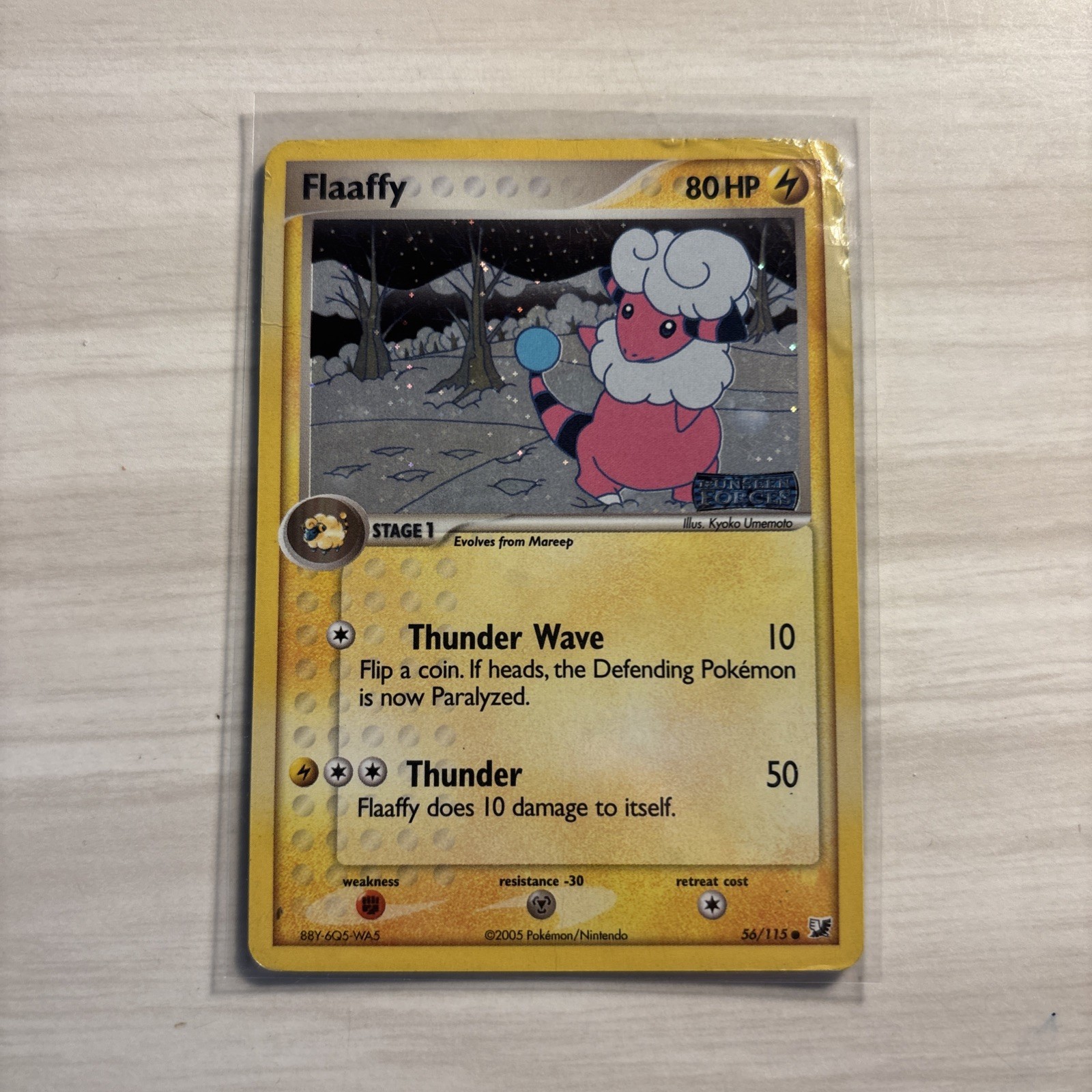 Flaaffy #56/115  Reverse Holo Pokemon Card