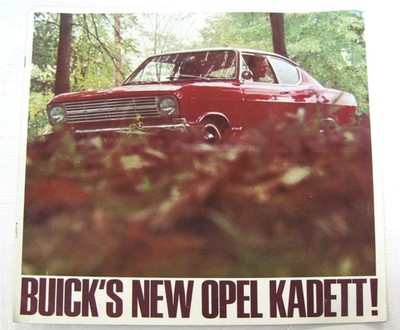 BUICK's OPEL Kadett Car Sales Brochure LF c1966