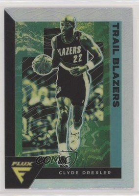2020-21 Panini Flux Silver Prizm Clyde Drexler #187 HOF m5e