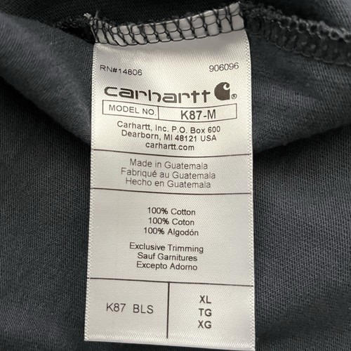 Carhartt Mens Loose Fit t-Shirt / XL / NEW NWT Pocket Dark Gray Heavyweight - Bild 9 von 10