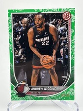 2025-26 Bowman Basketball - Andrew Wiggins #170 Green Pattern Border /99 Heat 
