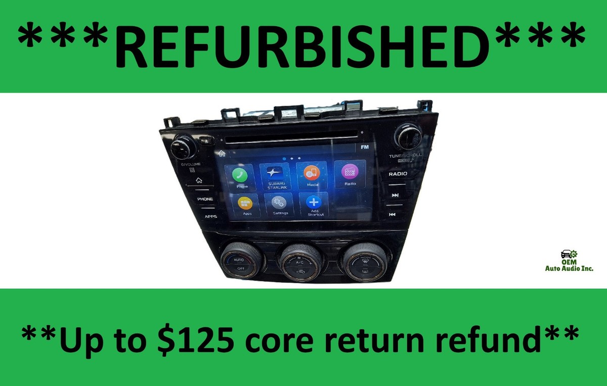 86431VA660 Subaru WRX 2020 AM FM CD Radio *REFURBISHED* w/ Core