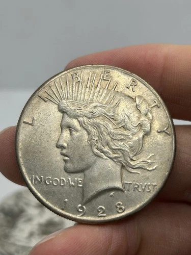 1928 P $1 Peace Silver Dollar KEY DATE Nice AU Philadelphia Strike Nice Coin++++