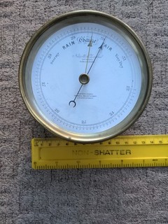 Antique Negretti & Zambra Aneroid Brass Barometer hatton gardens circa 1850 /54