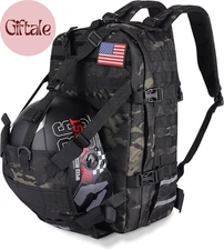 Motorcycle Cycling Helmet Backpack, Large Capacity Waterproof Helmet Holder, Sto