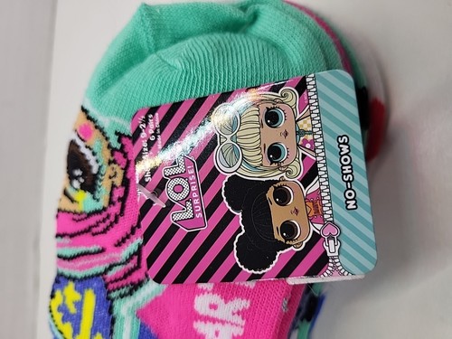 LOL Surprise Girls No Show Socks 6 Pairs Size 9-2.5 - Picture 2 of 5