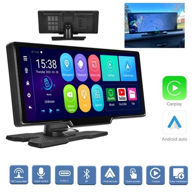 10.26'' 1080P Android 13 2+32GB Portable Car Stereo Apple Carplay GPS Wifi Radio