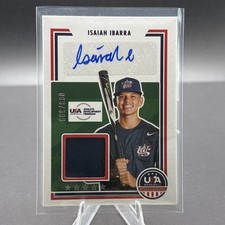 Isaiah Ibarra Auto 2022 Panini Stars & Stripes USA /399 Rookie Jersey Patch