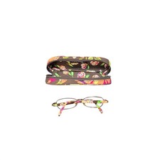 Vera Bradley English Rose Floral Eyeglass Frames with Matching Quilted Zip Case
