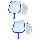  2 Sets of Deep Water Cleaning Net Pond Pool Fallen Leaves Cleaning Tool Pool