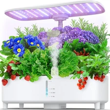 Hydroponics Growing System Kit 15 Pods Misting Herb Garden Indoor Garden Indoor 