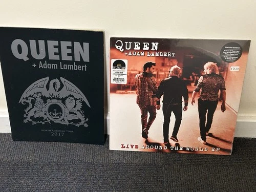 Queen + Adam Lambert Live 12” Shrinkwrapped W/ Freddie Mercury 7”. USA Vinyl