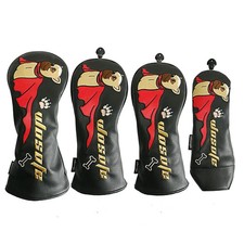 New Cute Dog Design Golf Wood Club Headcover for Driver/Fairway Wood/Hybrid 135H