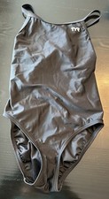 Speedo Women's Pro Back Swimsuit Size 6/32 Black Competitive Swim