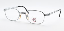 JEAN PAUL GAULTIER Eyeglasses 57-5108 49-19 140 90s Square Japan Silver Steam...