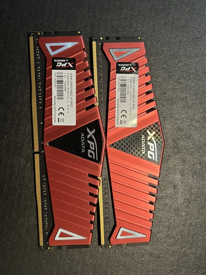 2x8 GB DDR4 2400 MHz - ADATA XPG - UDIMM de escritorio - probado funcionando Foto 2 de 4