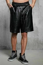 Luxury Men's Leather Shorts Genuine Soft Lambskin Sports Gym Causal Wear Shorts