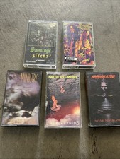 White Zombie, Savatage, Faith No More, Annihilator, Ministry, 5 Cassettes Metal