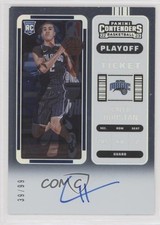 2022 Contenders Rookie Variation Playoff Ticket /99 Caleb Houstan #109 Auto v3r