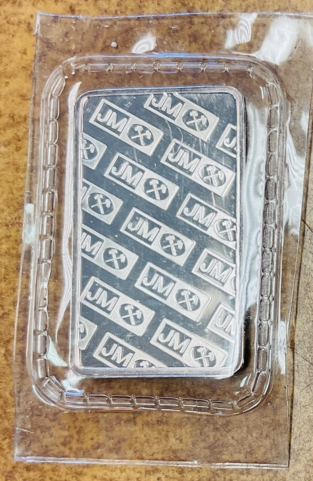 Rare JM Johnson Matthey 5 Gram Vintage Silver Bar still sealed. - Image 2 of 4