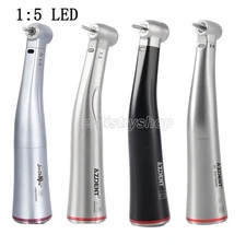 Dental Electric LED Handpiece 1:5 Increasing Surgical Fiber Optic Contra Angle