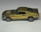 Hot Wheels Redlines Custom Mustang Opening Hood 1967 Ford Mustang Gold 1:64