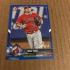 MIKE TROUT 2018 Bowman BLUE SP /150 #1 Angels Baseball Card (f3)