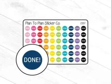 2357~~Done! Dots Planner Stickers.