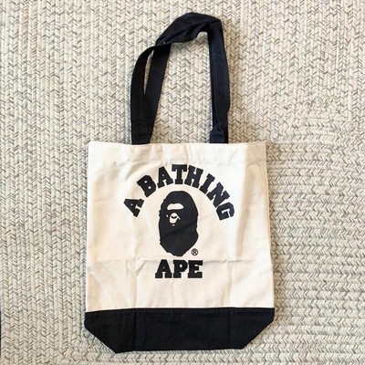   A bathing ape bape canvas tote shoulder bag