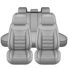Car Seat Covers Full Set for Ford Explorer Sport Trac 2001-2010 PU Leather Gray